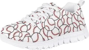 Kids Running Shoes, Breathable Upper Lightweight Lace-Up Mesh Athletic Sports Sneakers for Boys Girls