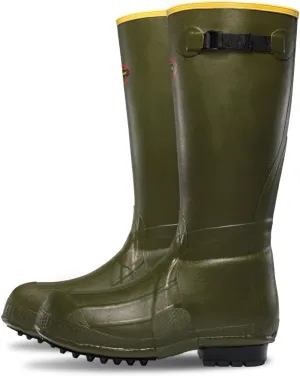 LaCrosse Burly 18 Waterproof Work Boots for Men - 100% Waterproof Rubber, with Insulating Wool Felt Midsole and High-Traction Air-Grip Outsole