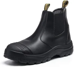 Men's 6" Soft Toe Work Boots  Puncture-Resistant, Slip & Oil Resistant, Water Resistant, Static Dissipative, Wide Fit, Durable & Comfortable Work Shoes