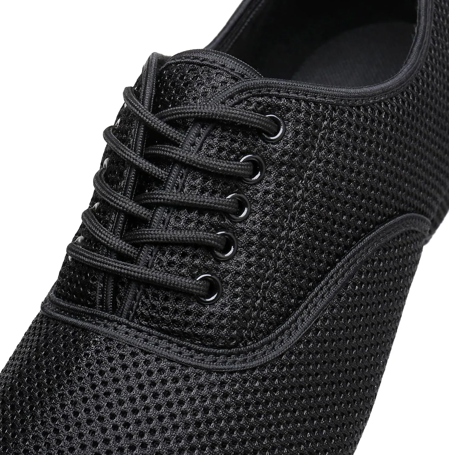 Men's Black Dance Shoes Breathable Mesh Ballroom Dancing Shoes Latin Salsa Social Teaching Practicing Professional Shoes