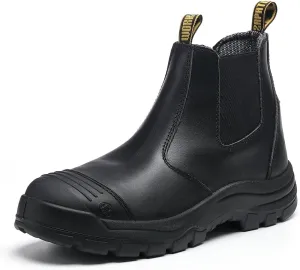 Men's Composite Toe Work Boots  Puncture-Resistant, Slip & Oil-Resistant, Water-Resistant, Shock-Absorbing, Static Dissipative Safety Boots