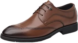 Men's Modern Cap-Toe Oxford Shoes - Lightweight Formal Footwear with Flexible Sole for Business Pitches & Client Acquisition Meetings