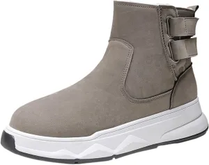 Mens Winter Boots, Waterproof Insulated Fur Boots Comfortable Short Rain Boots Outdoor Work Boots Work Boots for Women