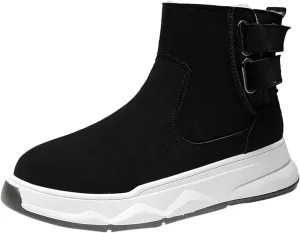 Mens Winter Boots, Waterproof Insulated Fur Boots Comfortable Short Rain Boots Outdoor Work Boots Work Boots for Women
