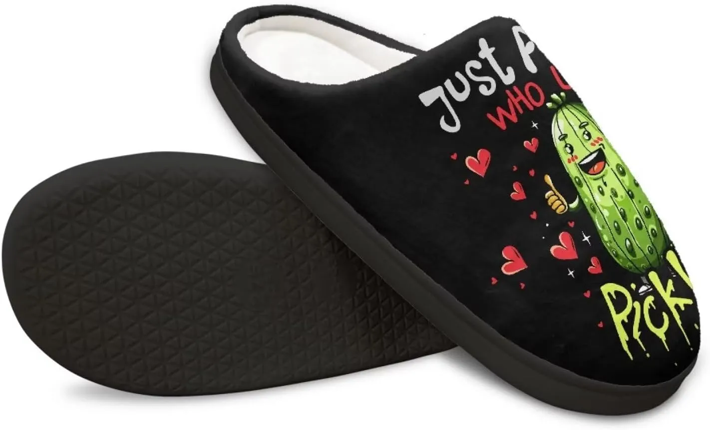 Poceacles House Slippers Women Men Fuzzy Slipper Soft Non-Slip Bedroom Slippers for Home, Travel