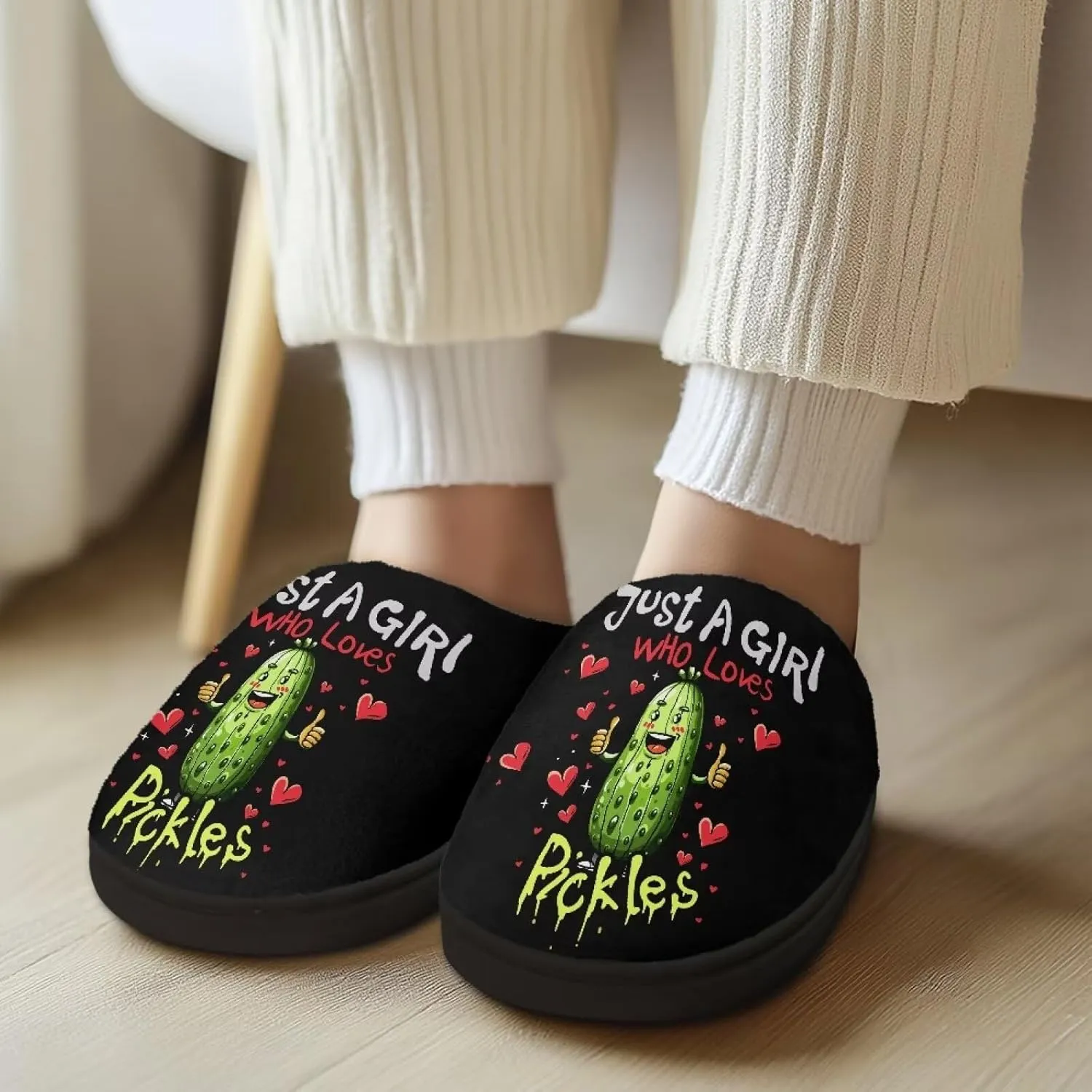 Poceacles House Slippers Women Men Fuzzy Slipper Soft Non-Slip Bedroom Slippers for Home, Travel