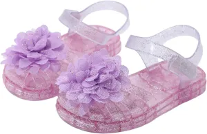 Sandals for Girls Kids Toddler Dress Up Flat Sequins Butterfly Mary Jane Shoes Summer Casual Sandal Girls White Sandals