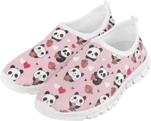School Shoes for Girls Breathable Mesh Running Sneakers Comfortable Slip on Athletic Tennis Shoe