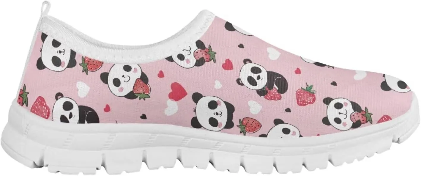 School Shoes for Girls Breathable Mesh Running Sneakers Comfortable Slip on Athletic Tennis Shoe
