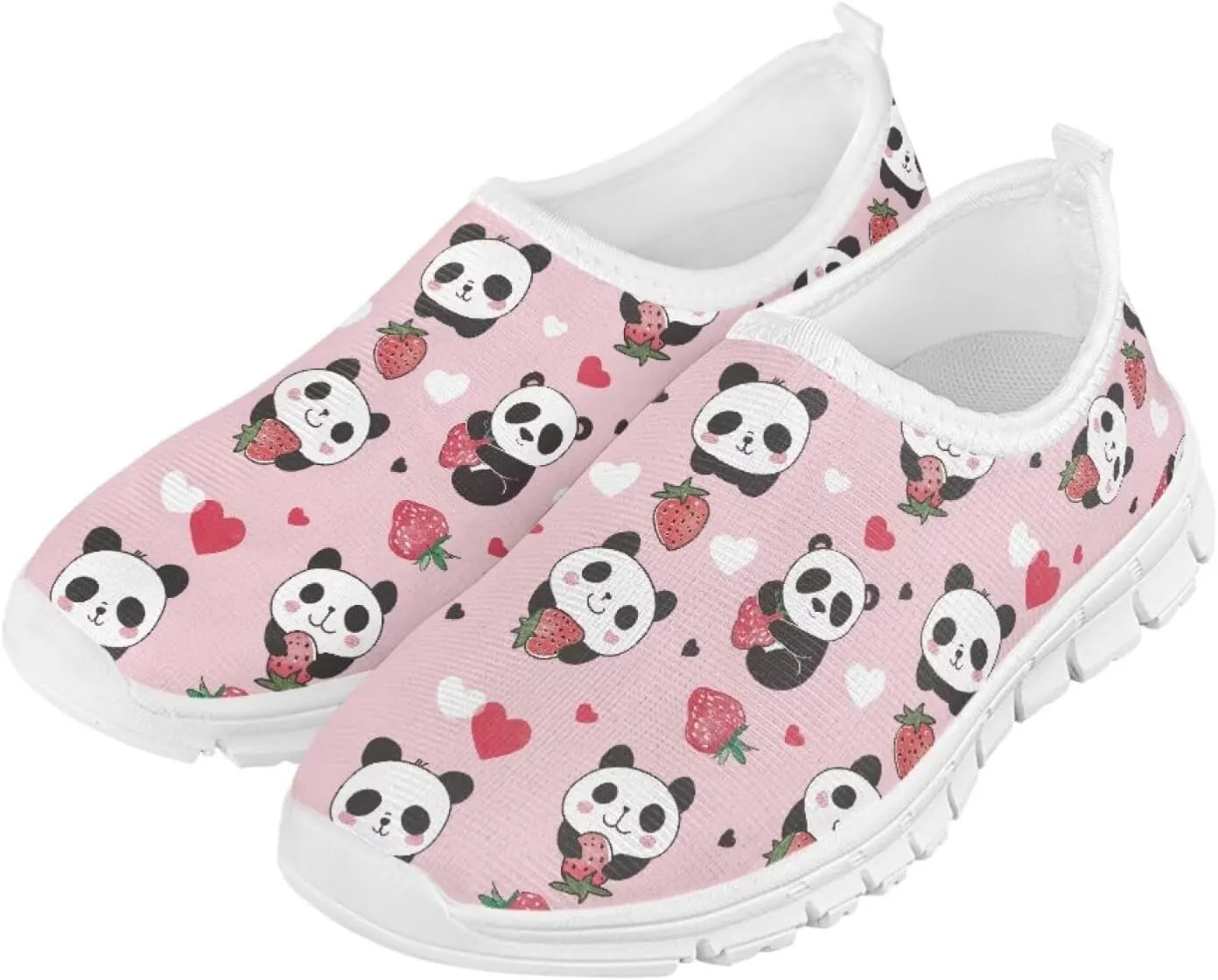 School Shoes for Girls Breathable Mesh Running Sneakers Comfortable Slip on Athletic Tennis Shoe