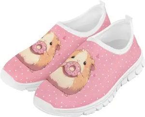 School Shoes for Girls Breathable Mesh Running Sneakers Comfortable Slip on Athletic Tennis Shoe