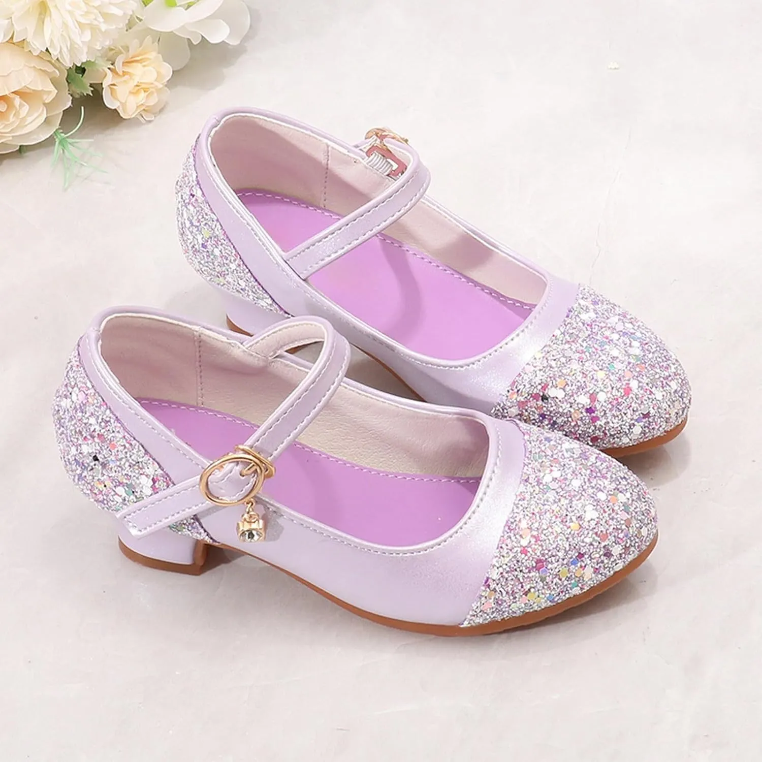 Shoes Leather Shoes and Crystal Little Girl Performance Single Girls Sandals White Girls Sandals Size 2