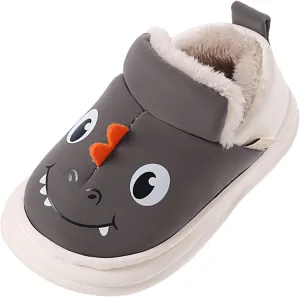 Slipper for Kids Size 2 Children Cotton Slippers Boys Smlie Dinosaur Bag With Cotton Shoes Household 8c Boys Sandals