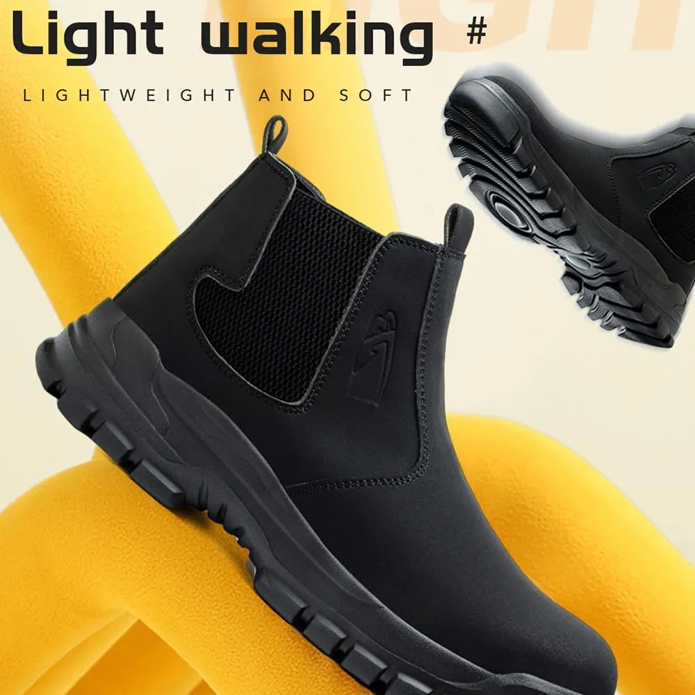 Steel Toe Boots for Men Women Durable Safety Work Boots Lightweight Composite Toe Boots Comfortable Indestructible&Construction Hard Toe Shoes