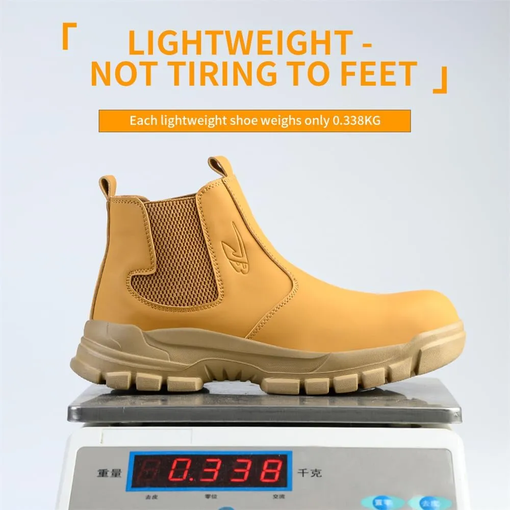 Steel Toe Boots for Men Women Durable Safety Work Boots Lightweight Composite Toe Boots Comfortable Indestructible&Construction Hard Toe Shoes