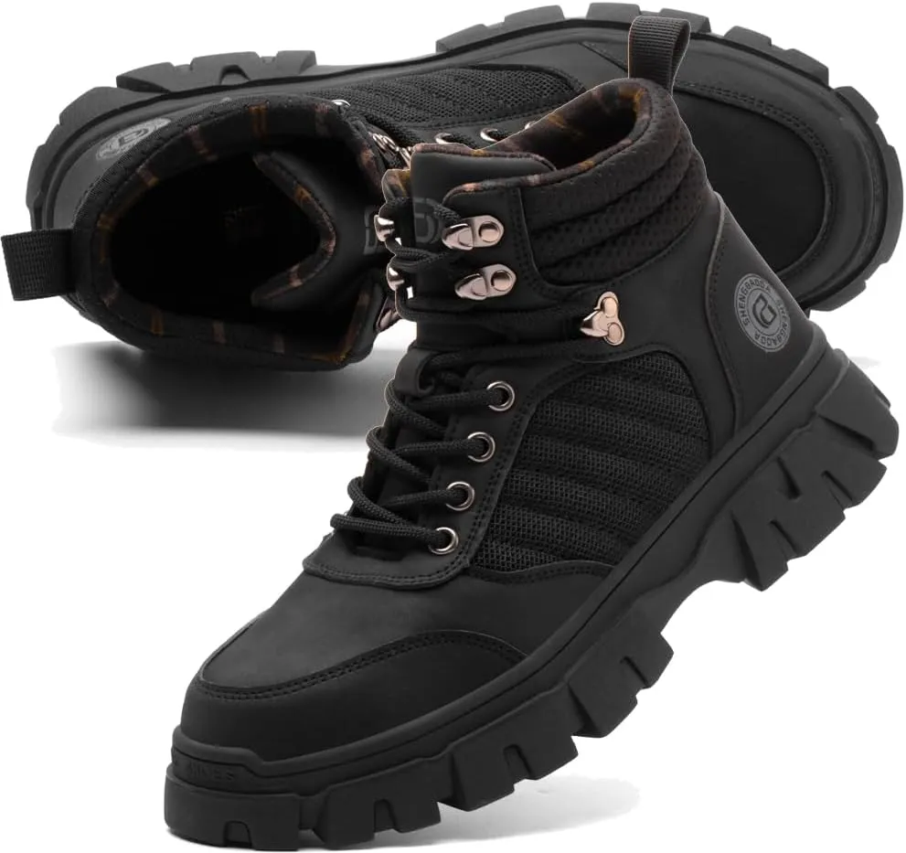 Steel Toe Boots for Men Women Durable Safety Work Boots Lightweight Composite Toe Boots Comfortable Indestructible&Construction Hard Toe Shoes