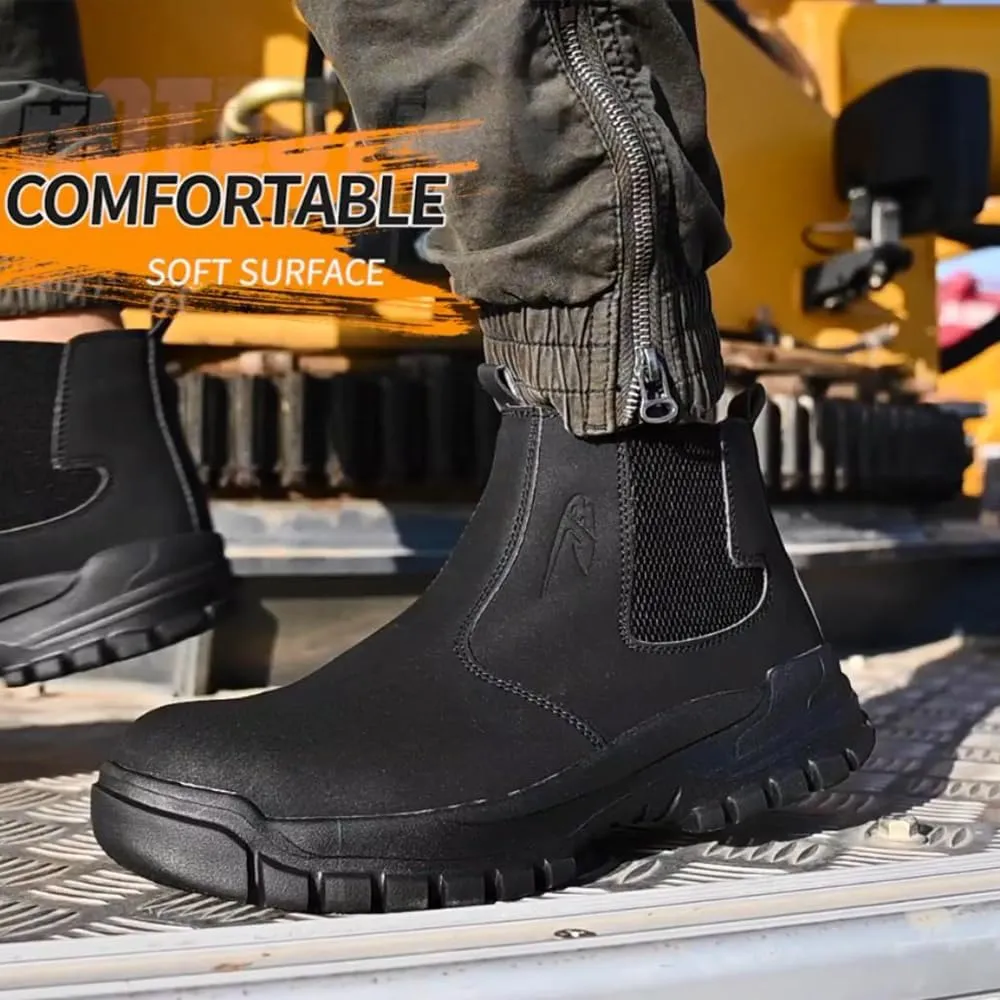 Steel Toe Boots for Men Women Durable Safety Work Boots Lightweight Composite Toe Boots Comfortable Indestructible&Construction Hard Toe Shoes