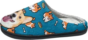 Suobstales Men Slippers Indoor Outdoor House Shoes Slip On Fall Winter Warm Bedroom Slippers for Women