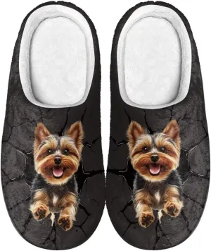 Suobstales Slippers for Women Men Anti-Slip House Sippers Soft Plush Warm Bedroom Shoes, Cozy Indoor Outdoor Slippers