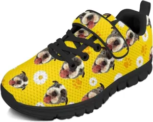 Tennis Shoes for Boys Girls Slip On Strap Athletic Running Shoes Sneaker Wide Barefoot School Sneakers for Children/Big Kids/Toddler US 11-15