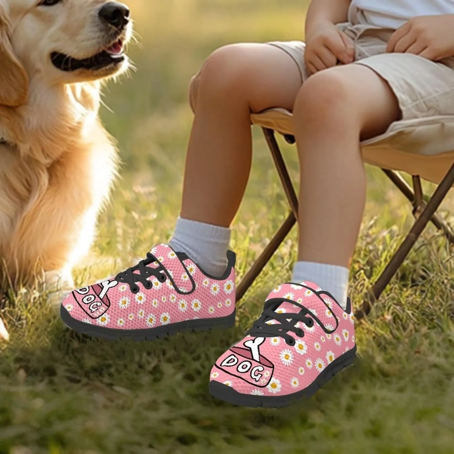 Tennis Shoes for Boys Girls Slip On Strap Athletic Running Shoes Sneaker Wide Barefoot School Sneakers for Children/Big Kids/Toddler US 11-15