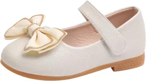 Toddler Girls Dress Shoes Flower Little Girl Mary Jane Ballet Flats Bows Wedding Party School Communion Shoes