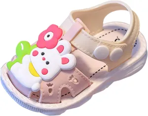 Toddler Slip On Shoes Children Shoes Comfortable Flat Sandals Fashionable Toe Covering Children Toddler Girl
