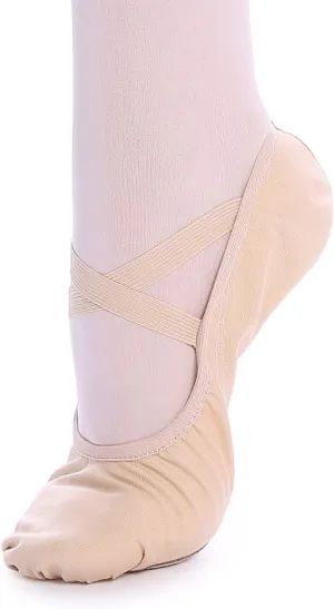 TXJ Sports Ballet Shoes for Women Girls, Women's Ballet Slipper Canvas Dance Shoes Split Sole Yoga Dance Flats