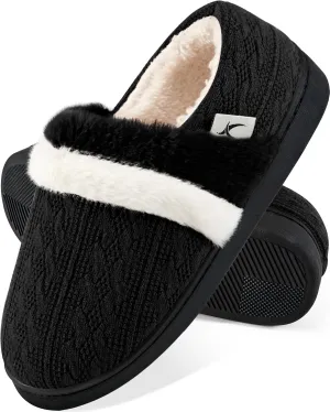 Women Slippers Fuzzy Ladies Shoes: Warm House Slippers for Indoor Outdoor
