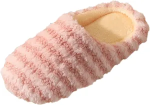Womens House Slippers Cozy Velvet Memory Foam House Slipper Cute House Slippers for Ladies Indoor/Outdoor