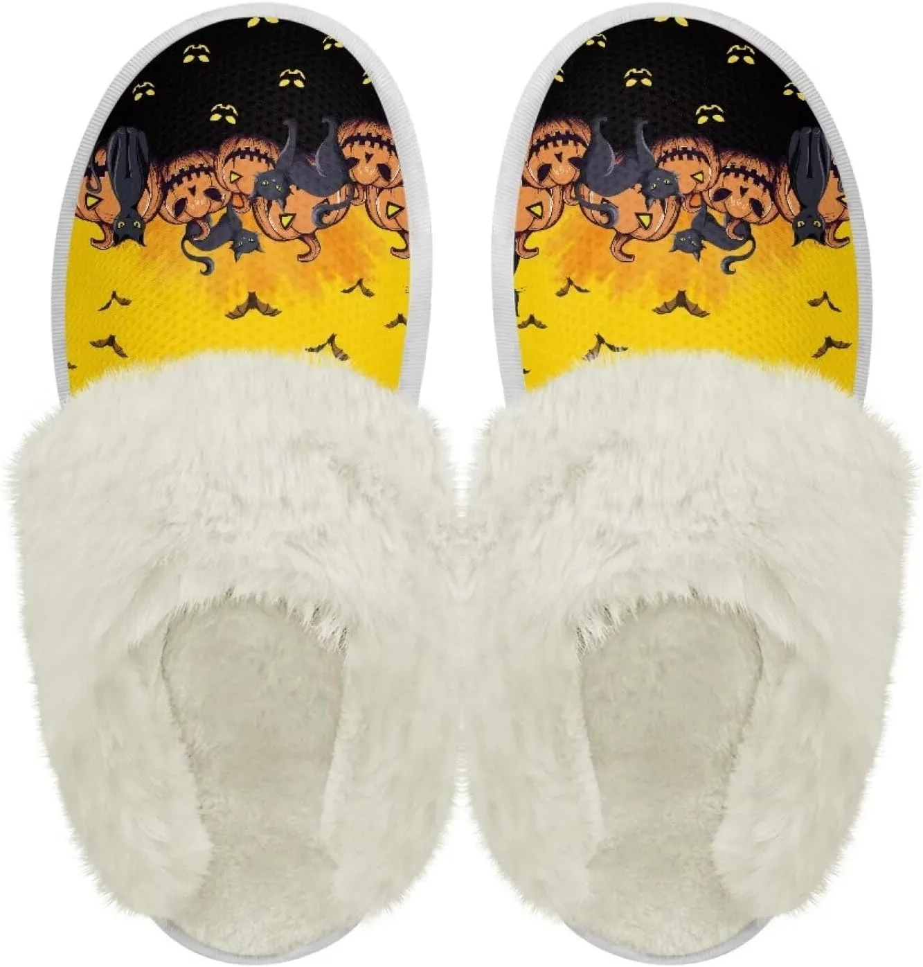 Women's Warm Cotton Memory Foam Slippers Comfy Soft Flannel Home Shoes House Slippers with Anti-Slip Sole