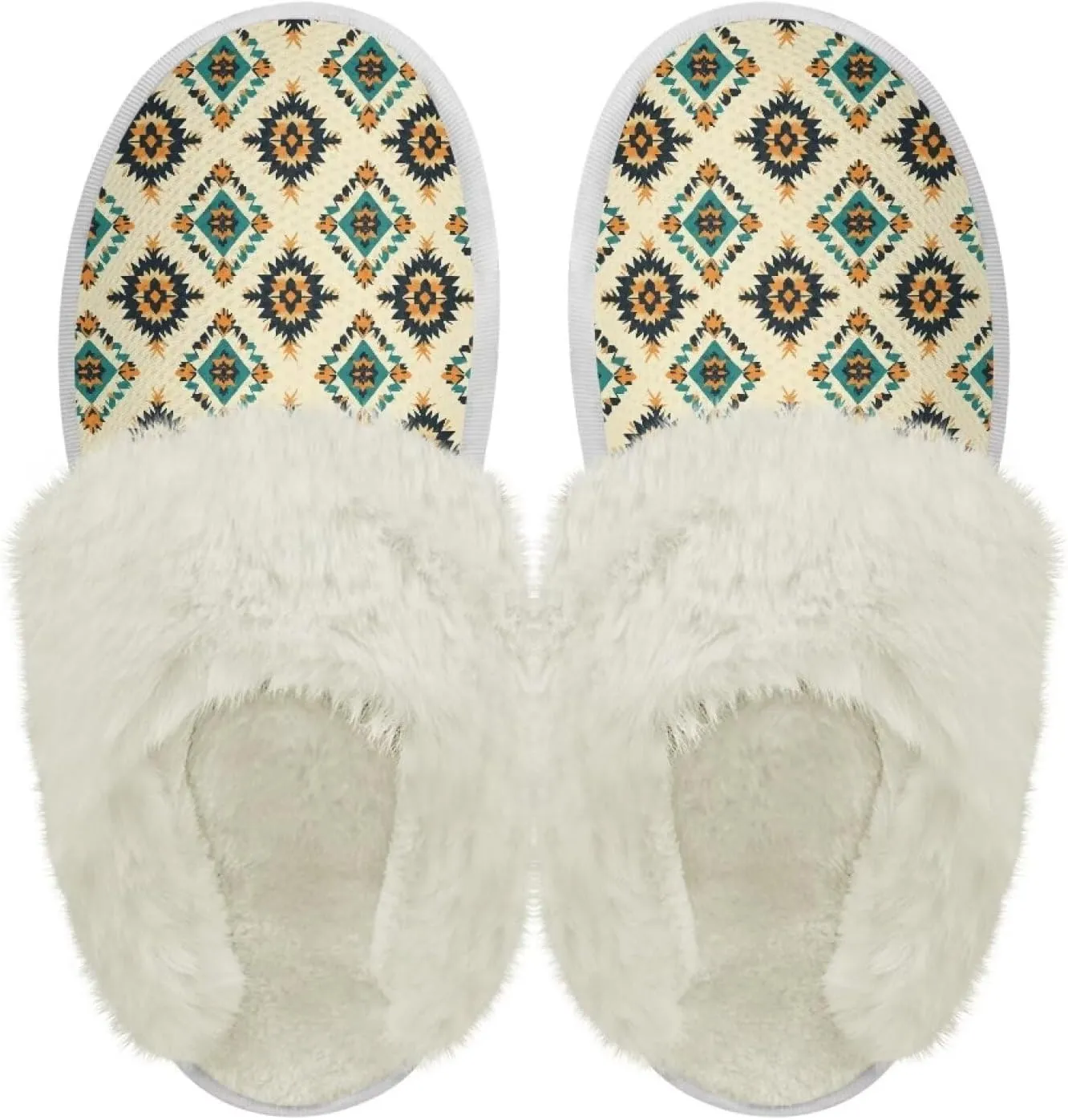 Women's Warm Cotton Memory Foam Slippers Comfy Soft Flannel Home Shoes House Slippers with Anti-Slip Sole